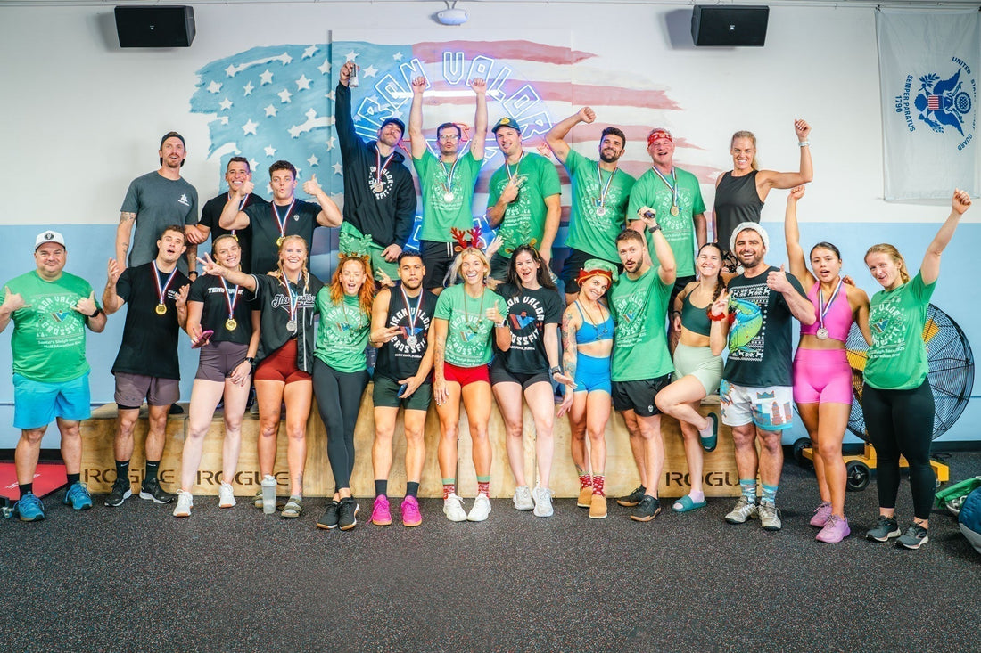 The whole squad at Santa’s Sleigh Race 2025